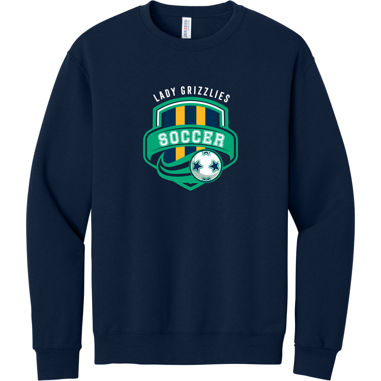 Ladies Soccer Goal Crewneck Sweatshirt