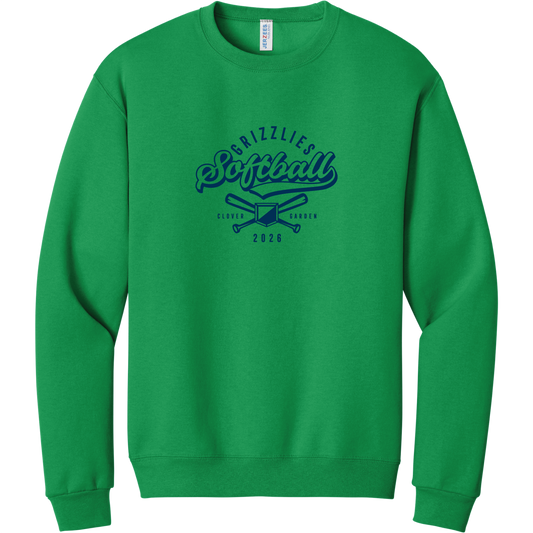 Ladies Softball Classic Crewneck Sweatshirt