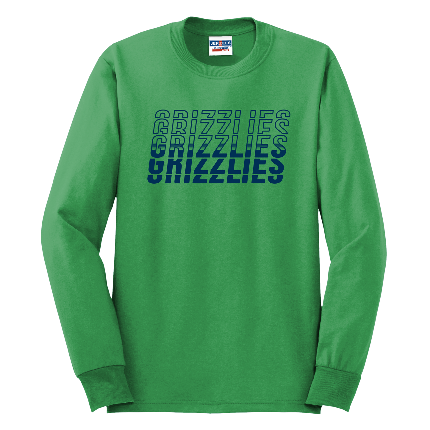 Grizzlies Repeating Long Sleeve T-Shirt