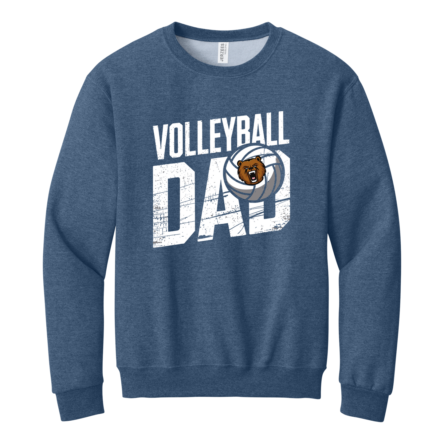 Grizzlies Volleyball Dad Crewneck Sweatshirt