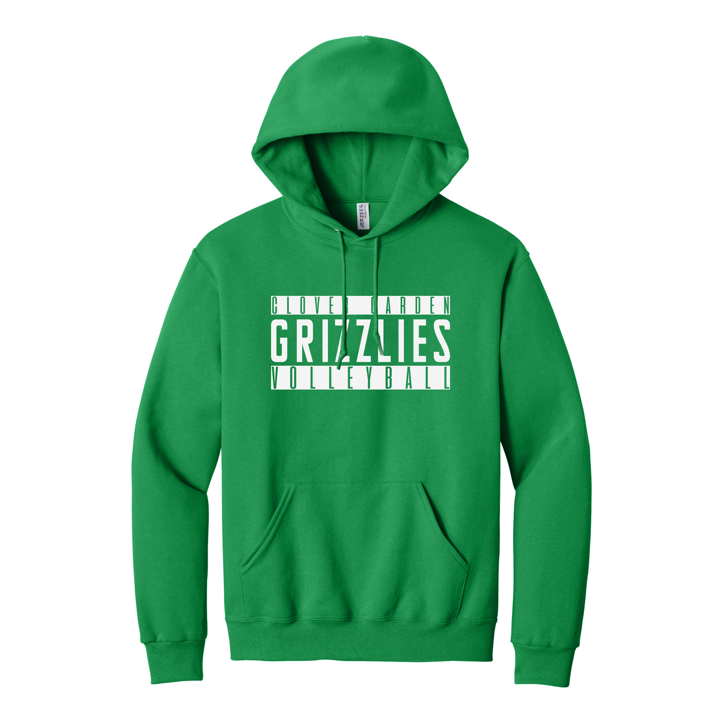 Grizzlies Volleyball Stripe Stack Hoodie
