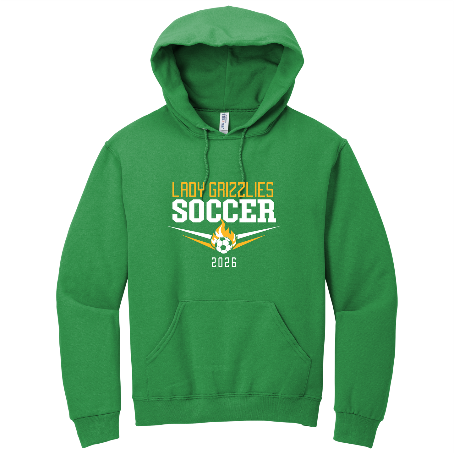 Ladies Soccer Flame Hoodie