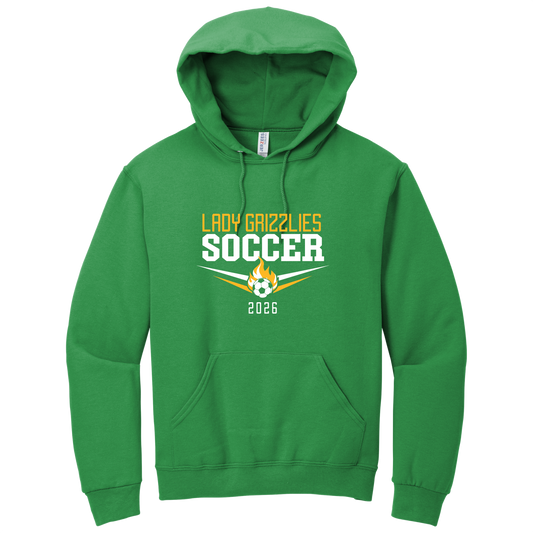 Ladies Soccer Flame Hoodie