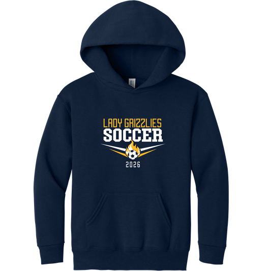 Ladies Soccer Flame Hoodie