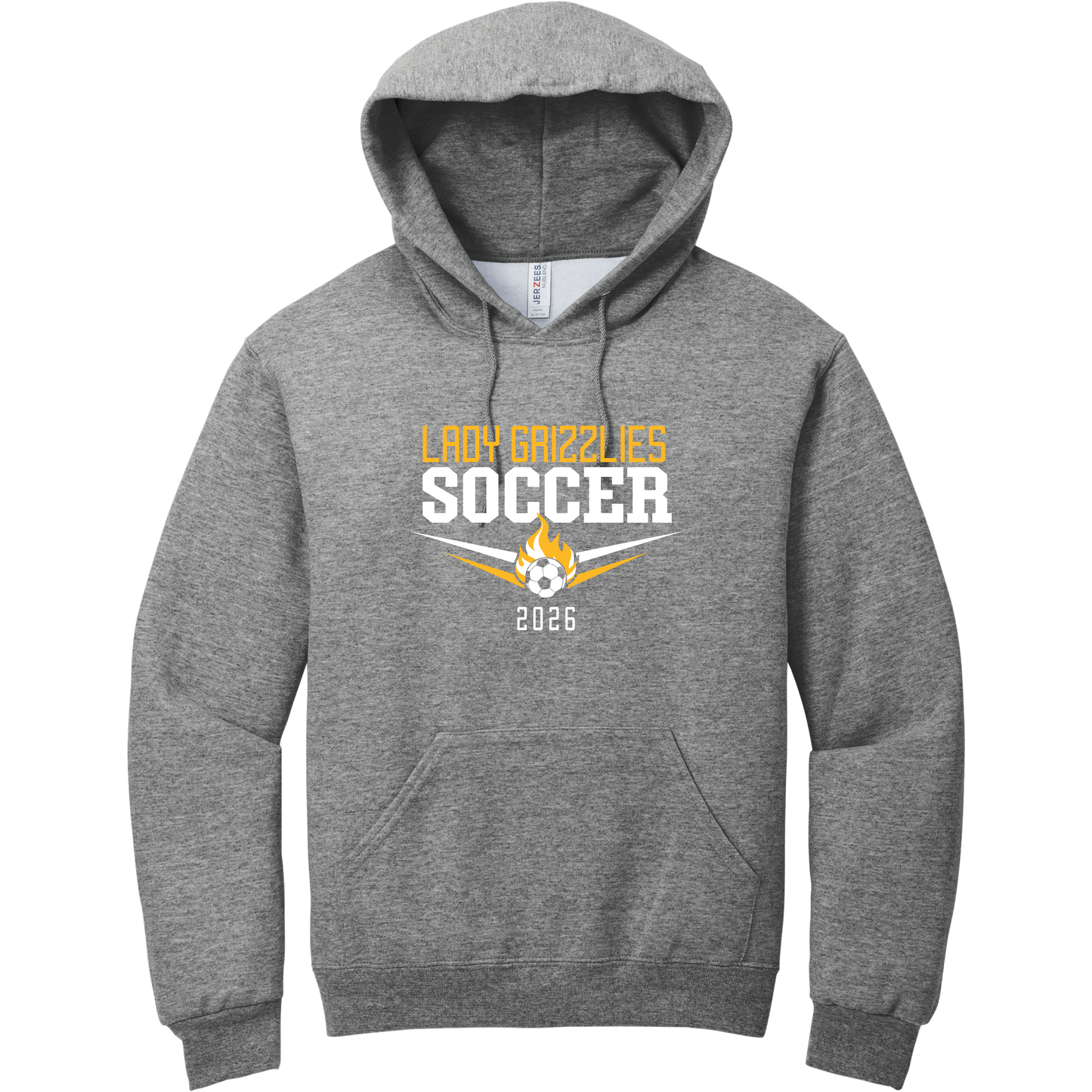 Ladies Soccer Flame Hoodie