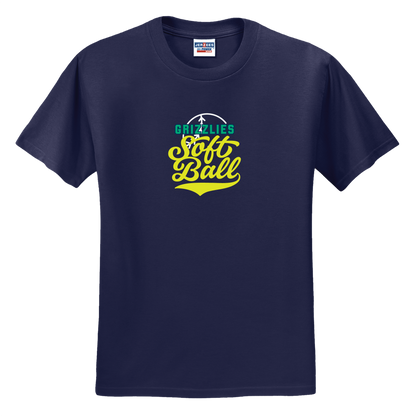 Ladies Softball Neon T-Shirt