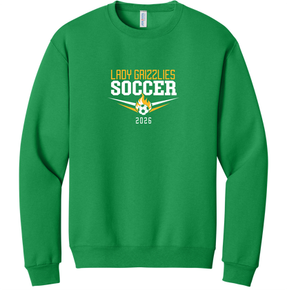 Ladies Soccer Flame Crewneck Sweatshirt