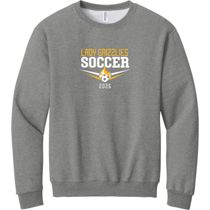 Ladies Soccer Flame Crewneck Sweatshirt