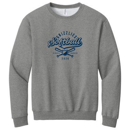 Ladies Softball Classic Crewneck Sweatshirt