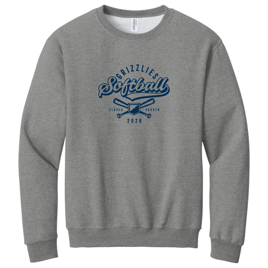 Ladies Softball Classic Crewneck Sweatshirt
