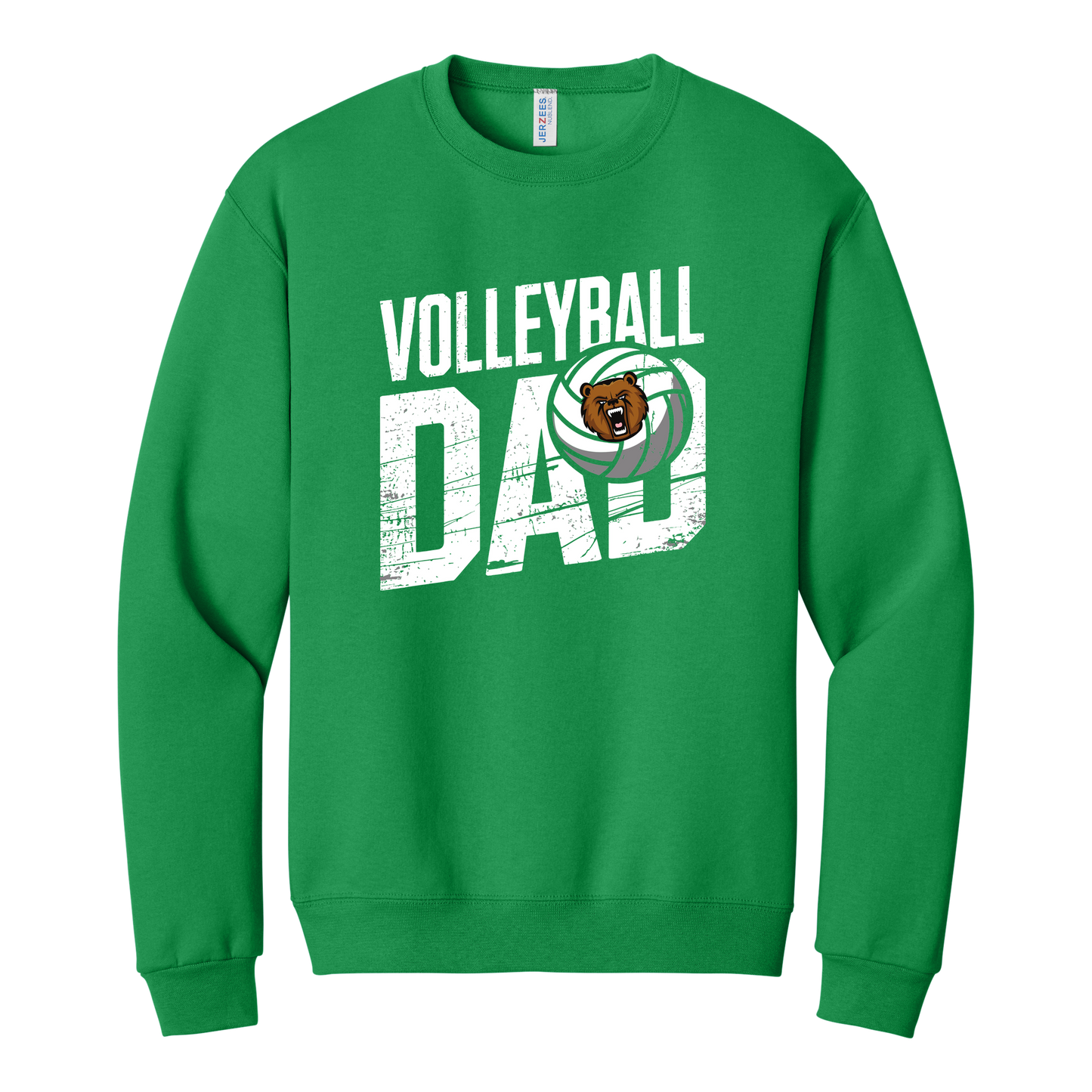 Grizzlies Volleyball Dad Crewneck Sweatshirt