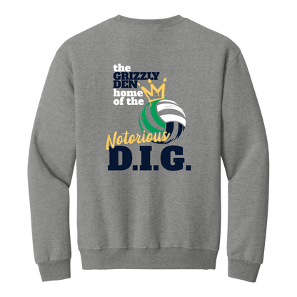 Grizzlies Volleyball Notorious D.I.G. Crew