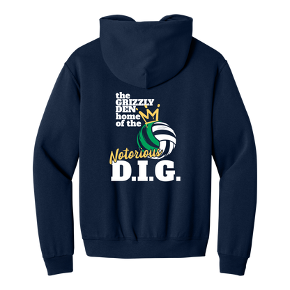 Grizzlies Volleyball Notorious D.I.G. Hoodie