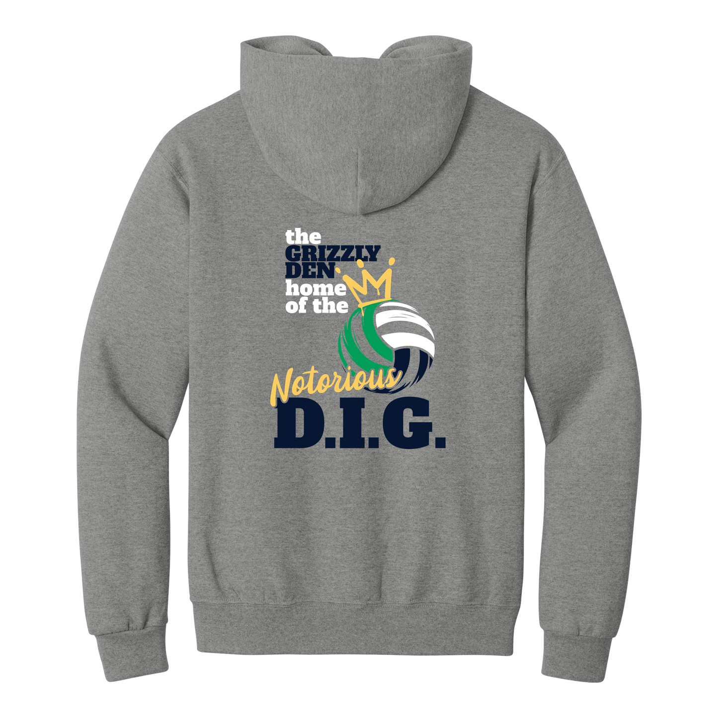 Grizzlies Volleyball Notorious D.I.G. Hoodie