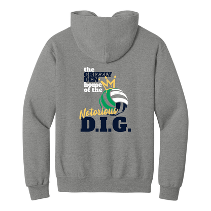 Grizzlies Volleyball Notorious D.I.G. Hoodie