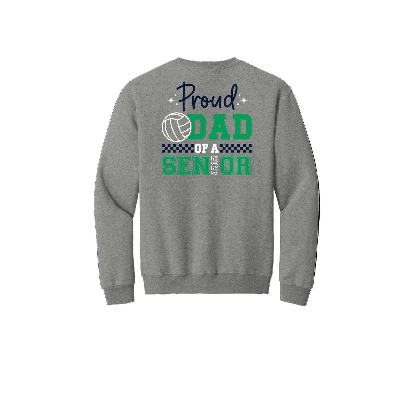 Volleyball Senior Dad Crewneck Sweatshirt