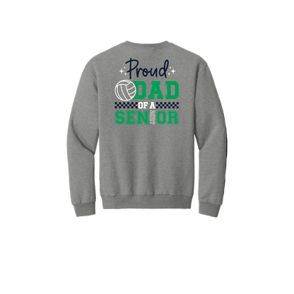 Volleyball Senior Dad Crewneck Sweatshirt