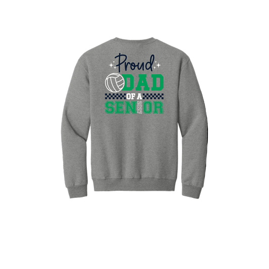 Volleyball Senior Dad Crewneck Sweatshirt