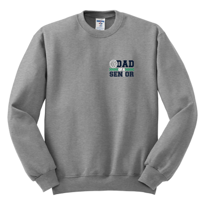 Volleyball Senior Dad Crewneck Sweatshirt