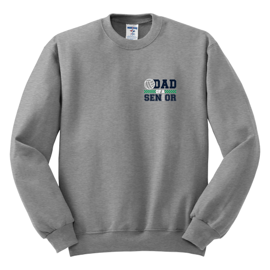 Volleyball Senior Dad Crewneck Sweatshirt