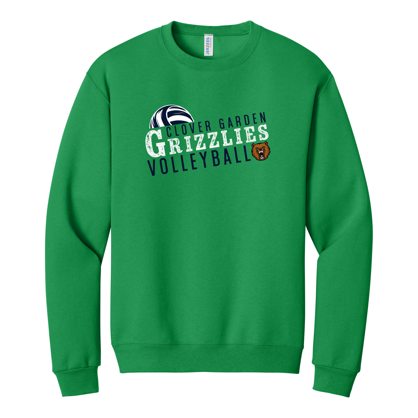 Grizzlies Volleyball Grunge Crew