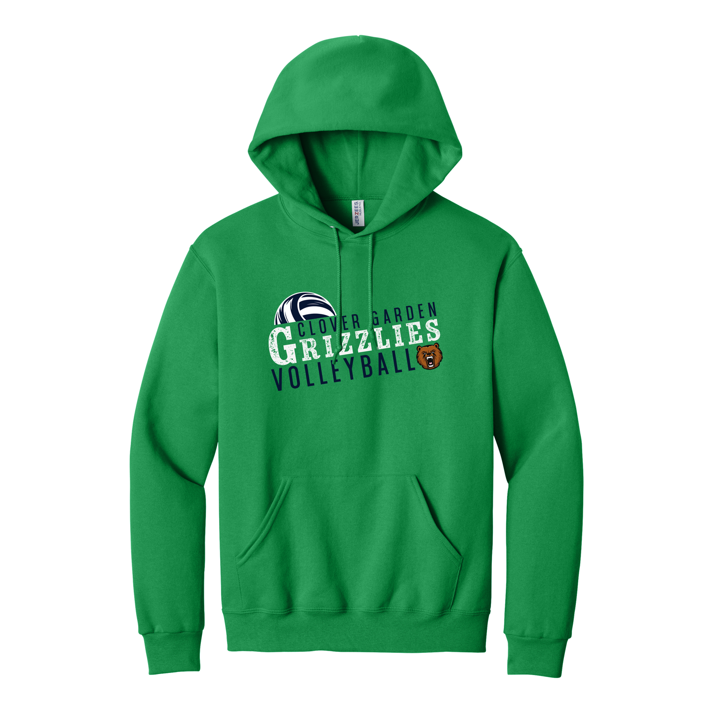 Grizzlies Volleyball Grunge Hoodie