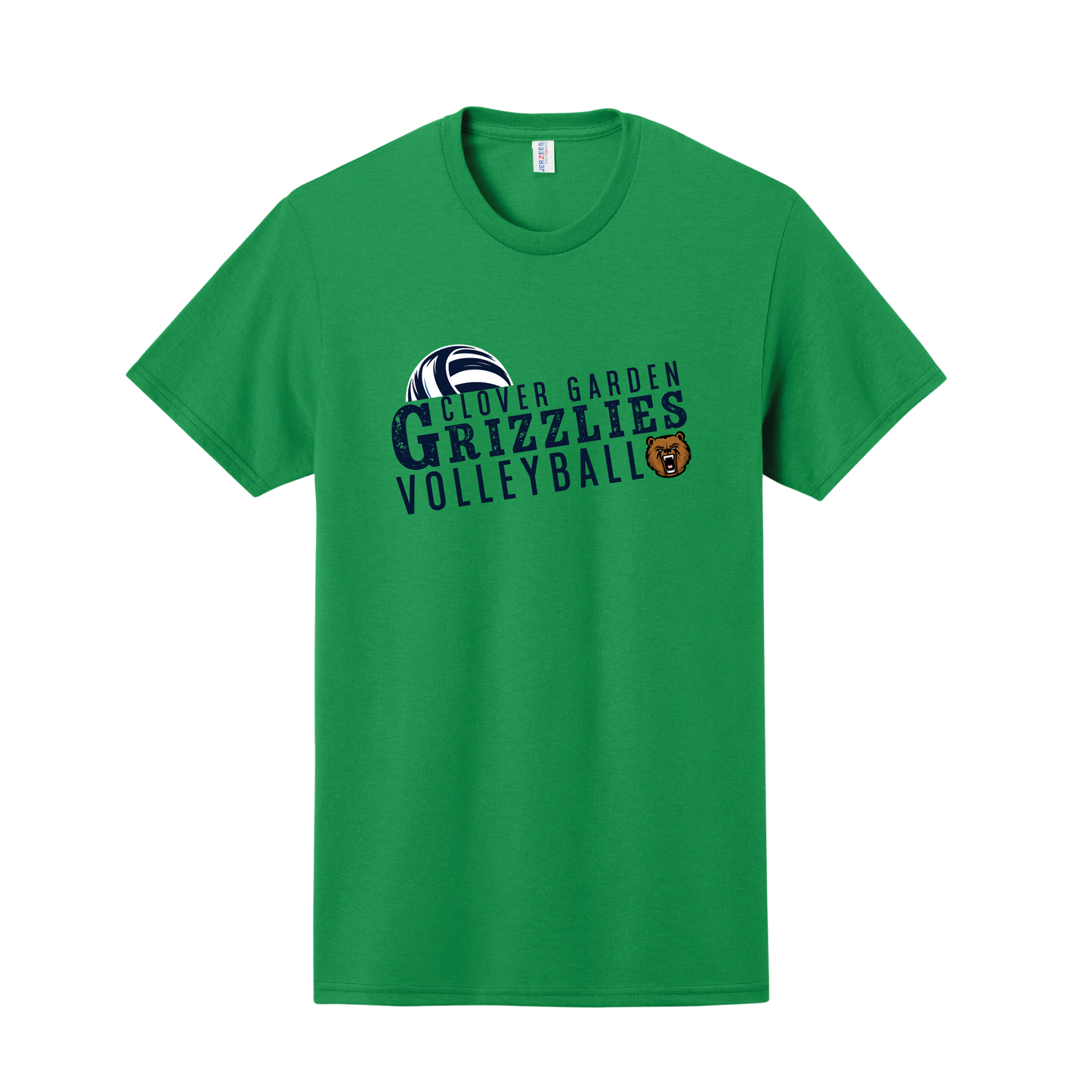 Grizzlies Volleyball Grunge Tee