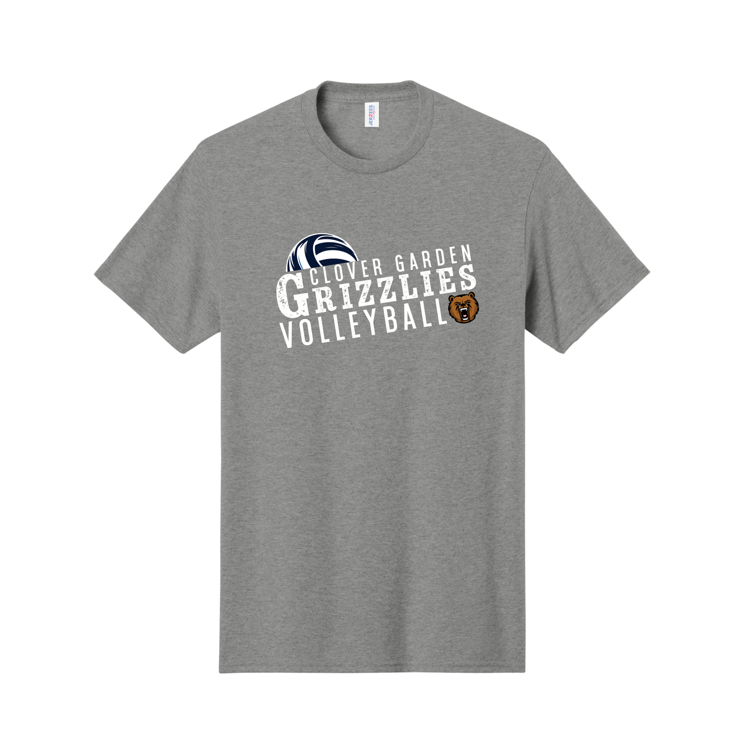 Grizzlies Volleyball Grunge Tee