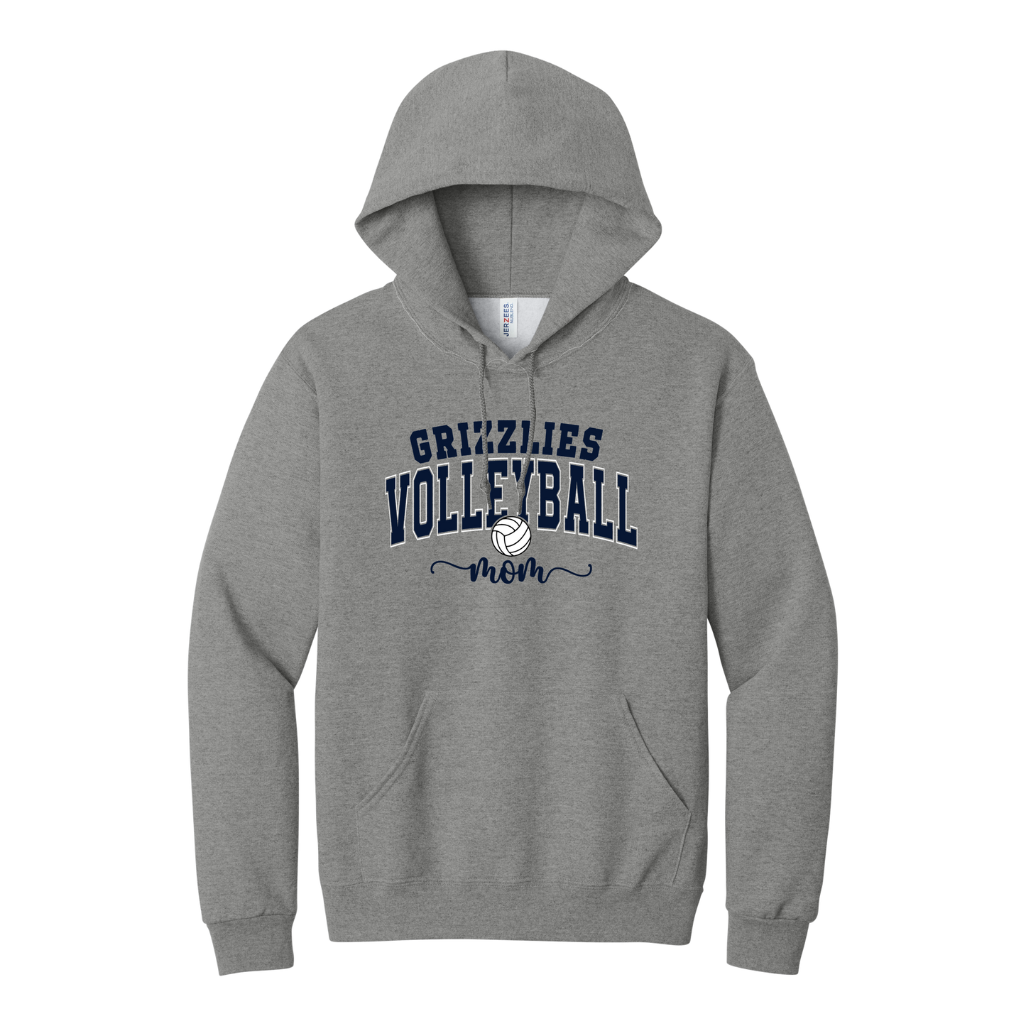 Grizzlies Volleyball Mom Hoodie