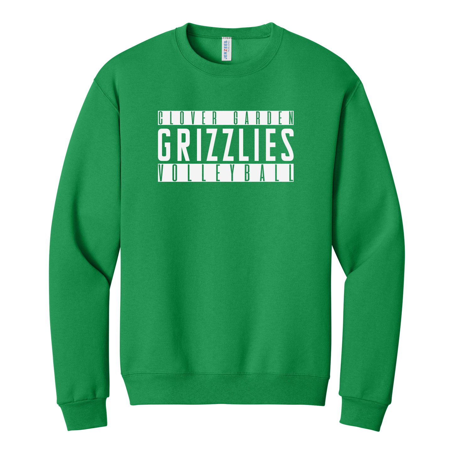 Grizzlies Volleyball Stripe Stack Crew