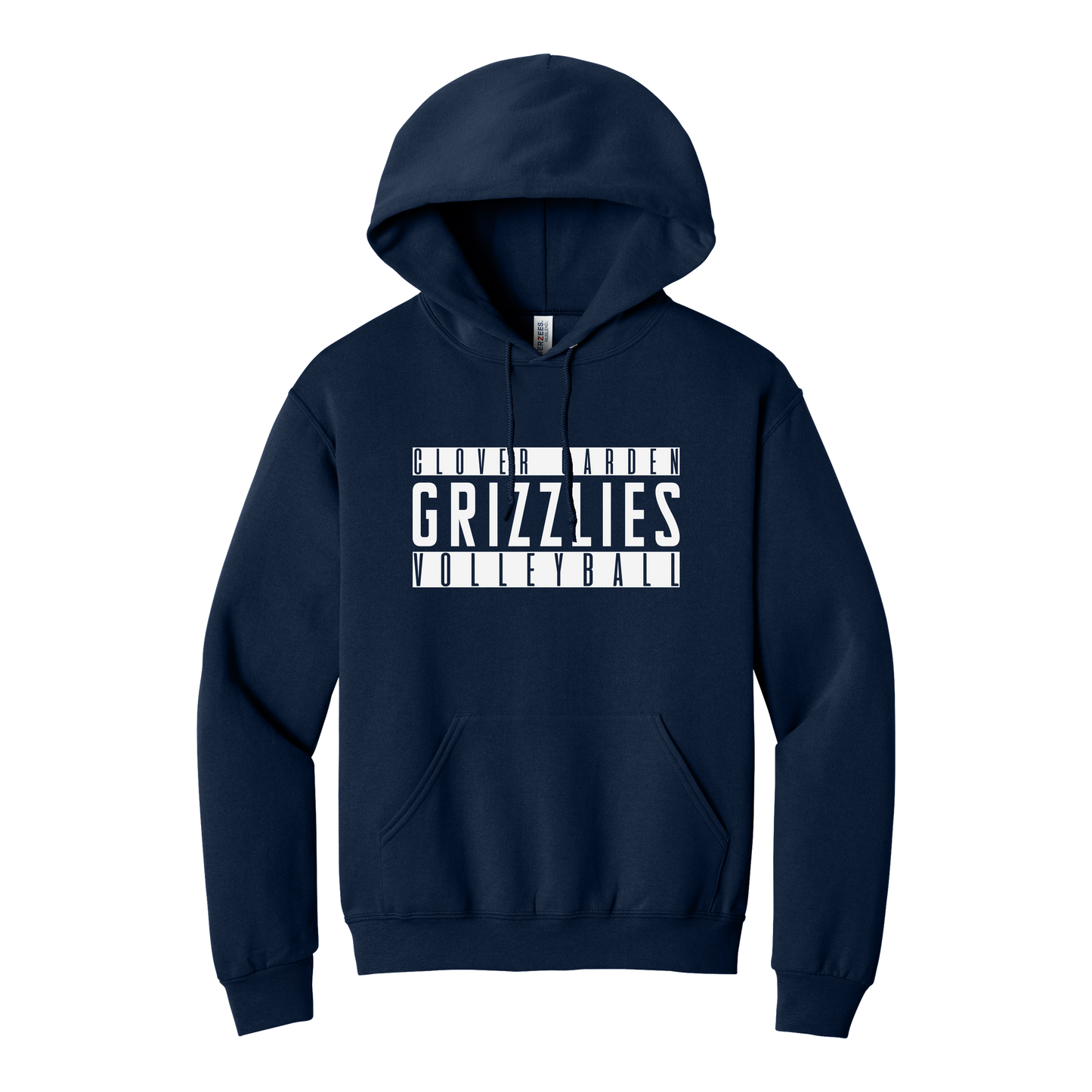 Grizzlies Volleyball Stripe Stack Hoodie