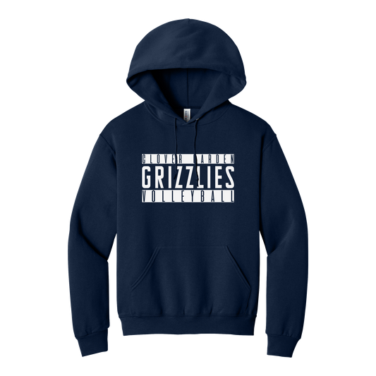 Grizzlies Volleyball Stripe Stack Hoodie
